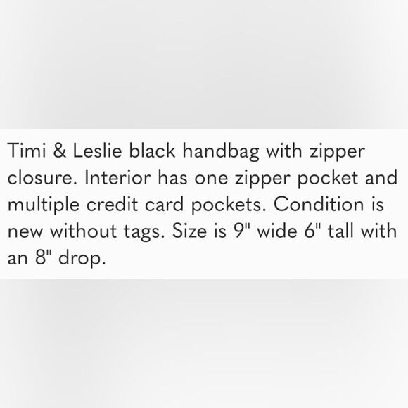 Timi & Leslie black purse - Picture 2 of 6